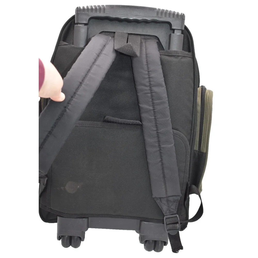 JEEP Rolling Backpack Telescoping Handle - Carry On Wheeled Travel Bag